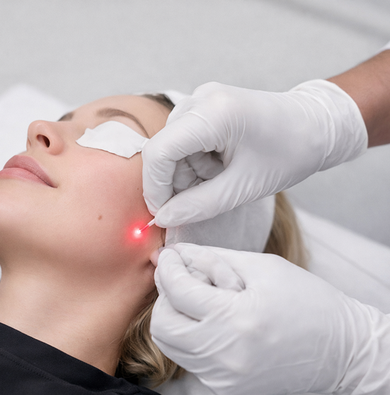 Internal laser fat melting & tightening