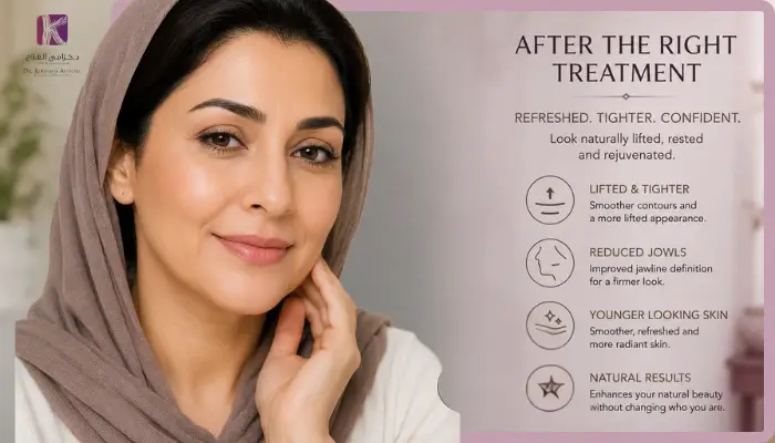 arabic women face after having the right treatment
